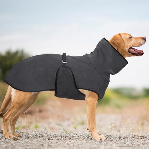 YPDOPORA Hundekleidung Für Den Winter, Warmer, Wattierter Mantel, Kuschelige Rollkragenjacke Für Hunde, Größe M, Bequemer, Weicher Haustiermantel Mit Verstellbarem Bauchgurt Für Spaziergänge,Grau,XL YPDOPORA Hundekleidung Für Den Winter, Warmer, Wattierter Mantel, Kuschelige Rollkragenjacke Für Hunde, Größe M, Bequemer, Weicher Haustiermantel Mit Verstellbarem Bauchgurt Für Spaziergänge,Grau,XL von YPDOPORA