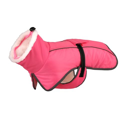 YPDOPORA Kuschelige Hundejacke Mit Rollkragen, Klein, Reflektierender Hundeschneeanzug, Warmer Mantel Für Haustiere Bei Kaltem Wetter Mit Geschirr, Wintermäntel Für Hunde,Rosa,M YPDOPORA Kuschelige Hundejacke Mit Rollkragen, Klein, Reflektierender Hundeschneeanzug, Warmer Mantel Für Haustiere Bei Kaltem Wetter Mit Geschirr, Wintermäntel Für Hunde,Rosa,M von YPDOPORA