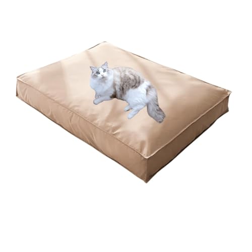YPDOPORA Orthopädisches Hundebett, Groß, Memory Foam-Füllung, wasserdichte Hundebetten Mit Abnehmbarem, Waschbarem Bezug Und Rutschfester Unterseite Für Kleine, Mittelgroße Und Große Hunde,Braun,L von YPDOPORA