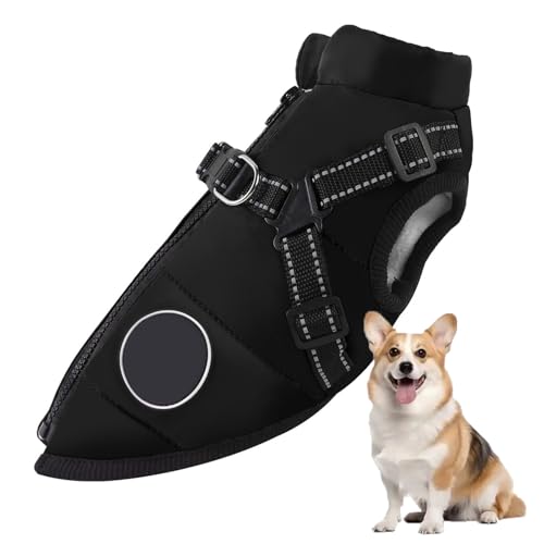 YPDOPORA Pufferjacke Für Hunde Im Winter, Dicke, Warme, Reflektierende Hundejacke, wasserdichte, Winddichte Hundemäntel Für Kleine Haustiere Mit Geschirr, D-Ring,Schwarz,5XL YPDOPORA Pufferjacke Für Hunde Im Winter, Dicke, Warme, Reflektierende Hundejacke, wasserdichte, Winddichte Hundemäntel Für Kleine Haustiere Mit Geschirr, D-Ring,Schwarz,5XL von YPDOPORA