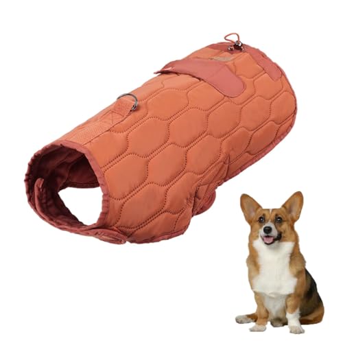 YPDOPORA Warme Pufferjacke Für Hunde, Verdickter, Wasserdichter, Winddichter, Warmer Hundemantel, Verstellbarer Wintermantel Für Hunde Bei Kaltem Wetter Mit D-Ring Für Mittelgroße Hunde,Braun,S YPDOPORA Warme Pufferjacke Für Hunde, Verdickter, Wasserdichter, Winddichter, Warmer Hundemantel, Verstellbarer Wintermantel Für Hunde Bei Kaltem Wetter Mit D-Ring Für Mittelgroße Hunde,Braun,S von YPDOPORA