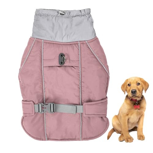 YPDOPORA Warmer Wintermantel Für Hunde, Wintermantel Für Hunde Mit Integriertem Geschirr, Reflektierende Haustierjacke Mit Fleecefutter, Rollkragenjacke Für Haustiere, wasserdichte Hundemäntel,Rosa,S YPDOPORA Warmer Wintermantel Für Hunde, Wintermantel Für Hunde Mit Integriertem Geschirr, Reflektierende Haustierjacke Mit Fleecefutter, Rollkragenjacke Für Haustiere, wasserdichte Hundemäntel,Rosa,S von YPDOPORA