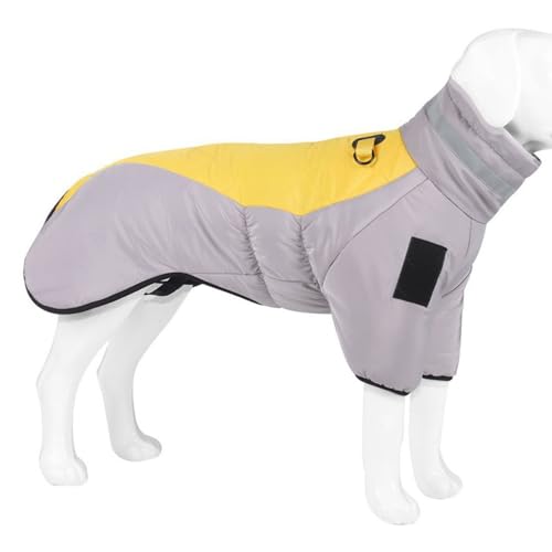 YPDOPORA Winterhundemäntel Für Große Hunde, Dicke, Warme, Reflektierende Hundejacke, wasserdichte, Winddichte, Kuschelige Rollkragenjacke Für Haustiere Mit Traktionsring Für Hunde,Gelb,5XL YPDOPORA Winterhundemäntel Für Große Hunde, Dicke, Warme, Reflektierende Hundejacke, wasserdichte, Winddichte, Kuschelige Rollkragenjacke Für Haustiere Mit Traktionsring Für Hunde,Gelb,5XL von YPDOPORA