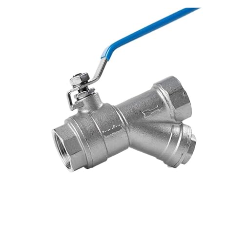 304 Edelstahl Filter Kugelhahn Wasserleitung Fußbodenheizung Y-Typ-Filter Kugelhahn Schalter 4 Minuten 6 Minuten 2.5 cm(2 Zoll) von YPEZASDLW