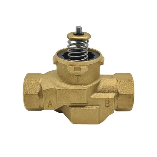 YPEZASDLW 1PCS elektrisches Zwei-Wege-/Dreiwegeventilgehäuse Messing VC6013 Dreidraht-Zweisteuerung/VC4013 Dreidraht-Einsteuerung elektrisch 220VAC(3-Way,1 Inch) von YPEZASDLW