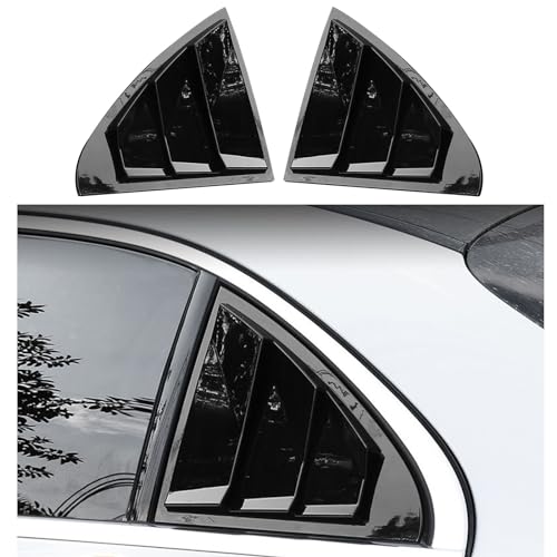 YPGHBHD Kompatibel für Benz C-Class C180L C200L C260L 2019, 2 Stück Seitenfenster Louver Lüftungsöffnungen Für Hintere Seitenfenster Hinten Seitenscheibe Louver,A Gloss Black YPGHBHD Kompatibel für Benz C-Class C180L C200L C260L 2019, 2 Stück Seitenfenster Louver Lüftungsöffnungen Für Hintere Seitenfenster Hinten Seitenscheibe Louver,A Gloss Black von YPGHBHD