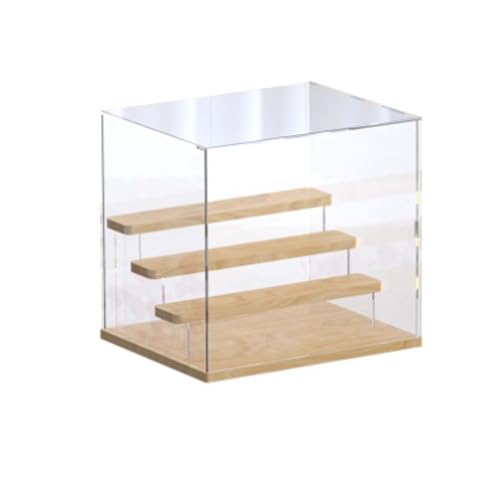 YPIOUREN Durchsichtige Vitrine Aus Acryl Mit Licht, Vitrine Mit Ständer Und Staubdichter Schutz, Vitrine Aus Acryl, Miniaturvitrine, For Sammlerstücke Und Actionfiguren(Without light,32*26*29.2cm) von YPIOUREN