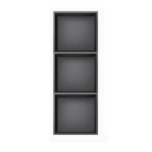 YPIOUREN Einbau-Wandregal Aus Edelstahl for Badezimmer,Moderne Badezimmernische, Einbau-Duschregal-Organizer, Eingebettetes Duschnischenregal, Edelstahlnische, for Badezimmer(Black,90 * 28cm) von YPIOUREN