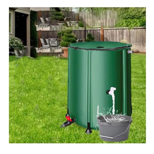 YPIOUREN Regenwassersammelfass for Den Außenbereich, Effizientes Regenwassersammelsystem, Zusammenklappbares Regenfass Mit Reißverschluss, for Die Gartenbewässerung(1250L) von YPIOUREN