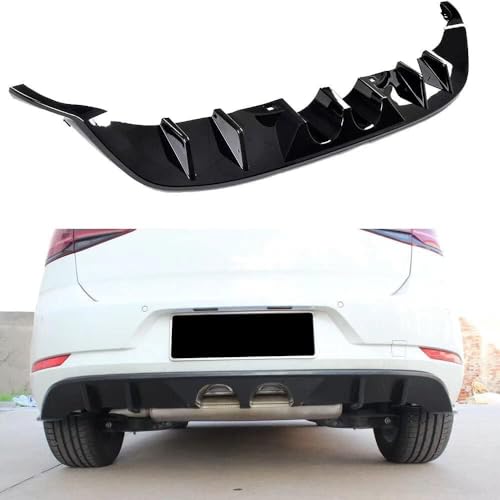 YPJHHXQ Heckdiffusor für VW Golf 7 7.5 MK7 MK 7.5 Standard and GTI 2017 2018 2019,matt-schwarz – bessere Sicht & aggressives Look – schnelle Montage von YPJHHXQ