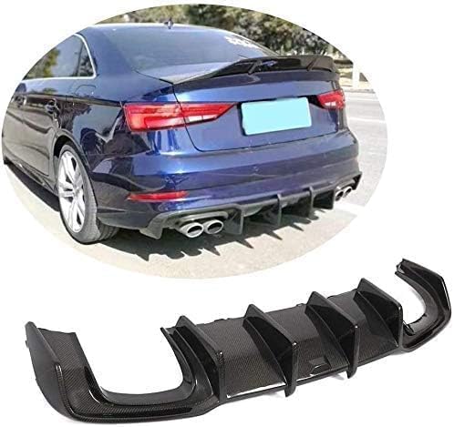 YPJHMXQXQ ABS-Heckdiffusor-Set für Audi S3 A3 2017 2018 2019,einstellbar, mattiert – stabilität & luftströmung – moderner Design von YPJHMXQXQ