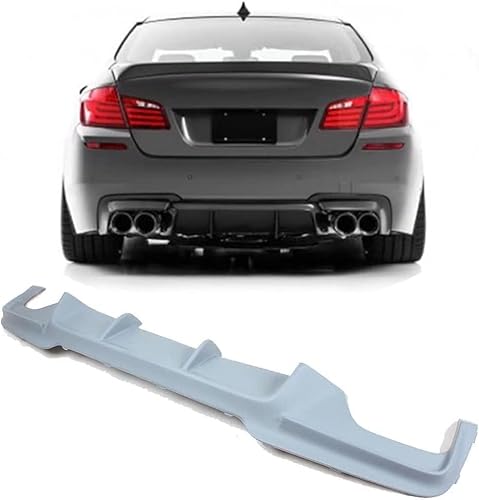 YPJHMXQXQ ABS-Heckdiffusor-Set für BMW 5 Series F10 Tech Sport Bumper 2012 2013 2014 2015 2016,einstellbar, mattiert – stabilität & luftströmung – moderner Design, B-Grey von YPJHMXQXQ