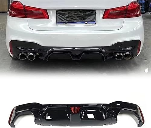 YPJHMXQXQ ABS-Heckdiffusor-Set für BMW 5er G30 G38 2017 2018 2019 2020 2021,einstellbar, mattiert – stabilität & luftströmung – moderner Design von YPJHMXQXQ