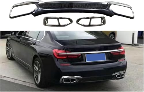 YPJHMXQXQ ABS-Heckdiffusor-Set für BMW 7 Series G11G12 Early Stage Change BARTHAI Style 2015-2019,einstellbar, mattiert – stabilität & luftströmung – moderner Design von YPJHMXQXQ