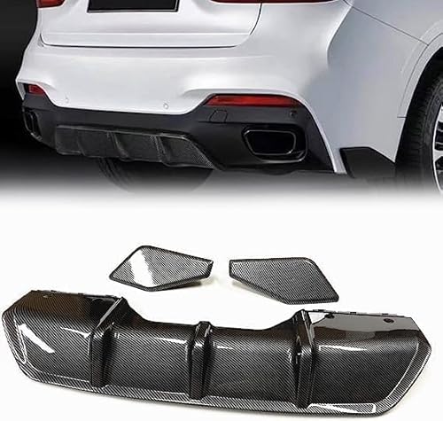 YPJHMXQXQ ABS-Heckdiffusor-Set für BMW X6 F16 2015 2016 2017 2018,einstellbar, mattiert – stabilität & luftströmung – moderner Design,B von YPJHMXQXQ