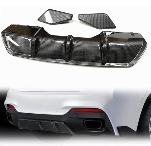 YPJHMXQXQ ABS-Heckdiffusor-Set für BMW X6 F16 2015 2016 2017 2018,einstellbar, mattiert – stabilität & luftströmung – moderner Design von YPJHMXQXQ