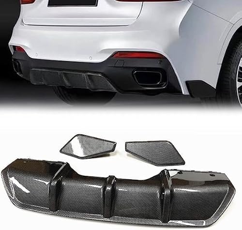 YPJHMXQXQ ABS-Heckdiffusor-Set für BMW X6 F16 2015 2016 2017 2018,einstellbar, mattiert – stabilität & luftströmung – moderner Design von YPJHMXQXQ