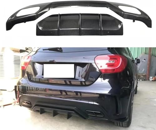 YPJHMXQXQ ABS-Heckdiffusor-Set für Benz W176 A Class Sport A250 A260 A45 AMG Hatchback 2013-2018,einstellbar, mattiert – stabilität & luftströmung – moderner Design von YPJHMXQXQ