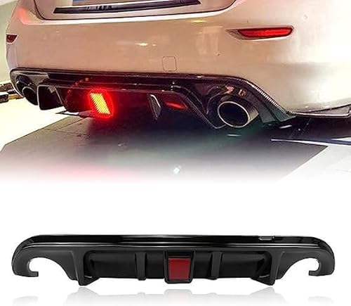 YPJHMXQXQ ABS-Heckdiffusor-Set für Infiniti Q50 2014 2015 2016 2017,einstellbar, mattiert – stabilität & luftströmung – moderner Design von YPJHMXQXQ