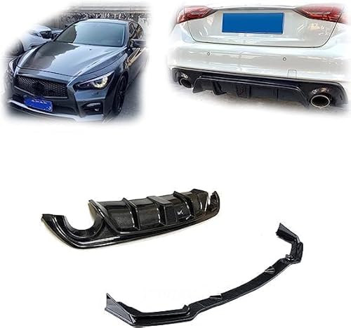 YPJHMXQXQ ABS-Heckdiffusor-Set für Infiniti Q50 Sport 2014 2015 2016 2017,einstellbar, mattiert – stabilität & luftströmung – moderner Design YPJHMXQXQ ABS-Heckdiffusor-Set für Infiniti Q50 Sport 2014 2015 2016 2017,einstellbar, mattiert – stabilität & luftströmung – moderner Design von YPJHMXQXQ