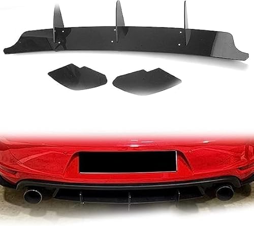 YPJHMXQXQ ABS-Heckdiffusor-Set für VW Golf 6 VI MK6 GTI 2010 2011 2012 2013 2014,einstellbar, mattiert – stabilität & luftströmung – moderner Design von YPJHMXQXQ