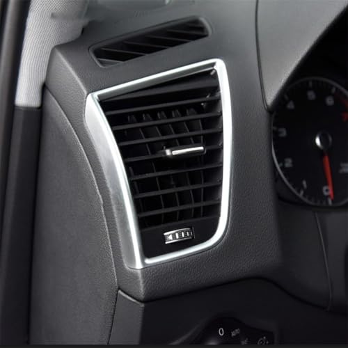YPJHMXQXQ Auto Klima-Auslassgrill für Audi Q5 2009-2018 - Ventilations-Trim Innen, Eleganter Dashboard-Dekor - Hitzebeständig, Langlebig ﻿,B/Left von YPJHMXQXQ
