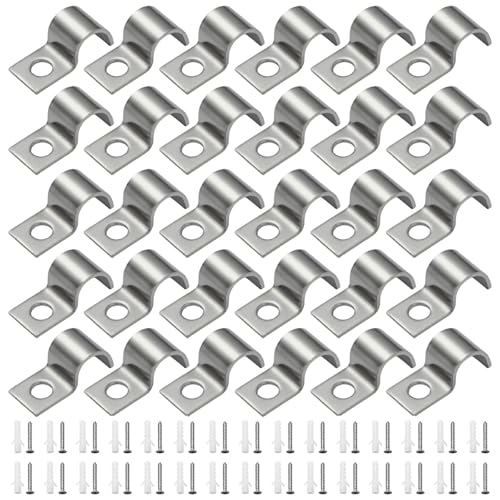 YPLonon U-Rohrschellen 30 Stück Befestigungsschelle 10mm Metallkabelschellen V2A Edelstahl 304 Kabelschellen Metall Schlauchschnalle Rohrhalterung für Rohrdurchmesser Ø10-11mm YPLonon U-Rohrschellen 30 Stück Befestigungsschelle 10mm Metallkabelschellen V2A Edelstahl 304 Kabelschellen Metall Schlauchschnalle Rohrhalterung für Rohrdurchmesser Ø10-11mm von YPLonon