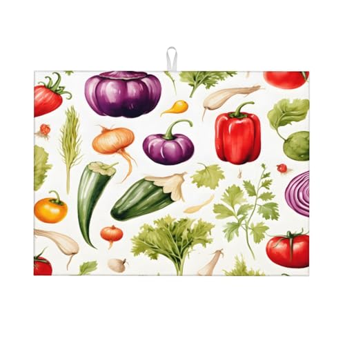 YPPAHHHH Abtropfmatte zum Kühlen von Gemüse, Tomaten, große Abtropfmatte für Küchentheke, saugfähiges Abtropfgestell, hitzebeständig, Kaffeebar-Matte, 45,7 x 61 cm YPPAHHHH Abtropfmatte zum Kühlen von Gemüse, Tomaten, große Abtropfmatte für Küchentheke, saugfähiges Abtropfgestell, hitzebeständig, Kaffeebar-Matte, 45,7 x 61 cm von YPPAHHHH