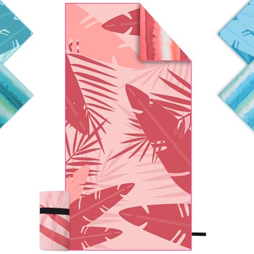 Mikrofaser Strandtuch xxl 90×180 cm, Microfaser Handtücher mit Tasche, Strandhandtuch Microfaser Badetuch Groß, Mikrofaser Handtuch für Strand, Reise, Hallenbad und Sauna, Saunahandtuch Herren /Damen Mikrofaser Strandtuch xxl 90×180 cm, Microfaser Handtücher mit Tasche, Strandhandtuch Microfaser Badetuch Groß, Mikrofaser Handtuch für Strand, Reise, Hallenbad und Sauna, Saunahandtuch Herren /Damen von YPQPKLJ