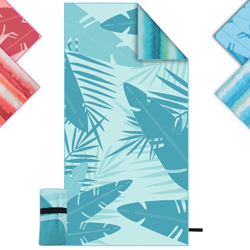 Mikrofaser Strandtuch xxl 90×180 cm, Microfaser Handtücher mit Tasche, Strandhandtuch Microfaser Badetuch Groß, Mikrofaser Handtuch für Strand, Reise, Hallenbad und Sauna, Saunahandtuch Herren /Damen Mikrofaser Strandtuch xxl 90×180 cm, Microfaser Handtücher mit Tasche, Strandhandtuch Microfaser Badetuch Groß, Mikrofaser Handtuch für Strand, Reise, Hallenbad und Sauna, Saunahandtuch Herren /Damen von YPQPKLJ