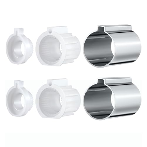 2 Stück Stopprohr und Temperaturbegrenzung Set Zubehör mit Wasserhahnventilen Kartuschen Chrom Finish Easy Setups Ventile Kartuschen Schutz von YPREWY