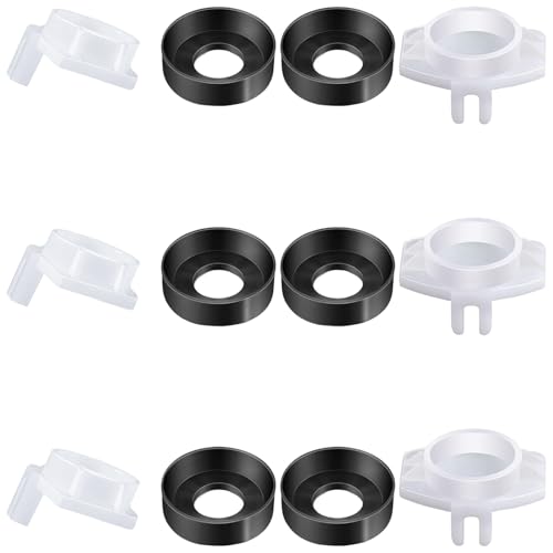 6 Stück Mehrzweck-Badewannen-Auslauf-Umsteller-Reparatur-Set, Leckfix-Ersatzteile mit Sechskant, einfache Installation, Badewannen-Wasserhahn-Umsteller, Ersatzteile von YPREWY