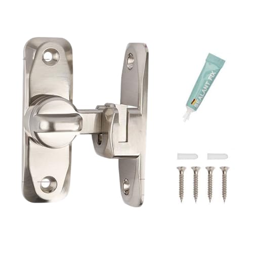 90/180 Grad Scheunentürschlösser, kein Bohren, Schiebe-Zink-Legierung, Flip-Hardware, dauerhafte Privatsphäre, Türriegel 90/180 Grad Scheunentürschlösser, kein Bohren, Schiebe-Zink-Legierung, Flip-Hardware, dauerhafte Privatsphäre, Türriegel von YPREWY