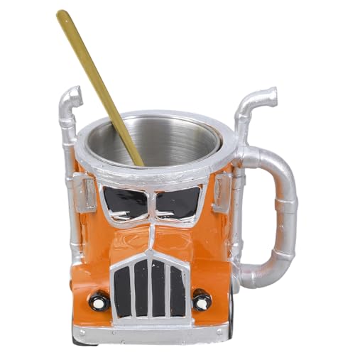 Kaffeetasse mit halbem Lastwagen, LKW-Form, Zuhause, Küche, Handarbeit, Wasserbecher, einzigartige Form von YPREWY