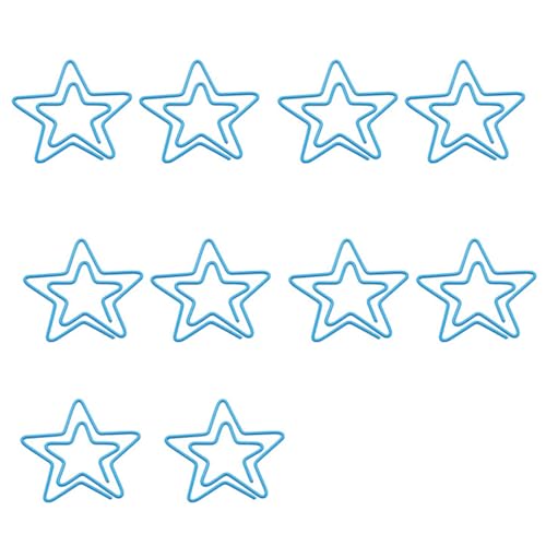 Kleine Lesezeichen, kreative Büroklammern, Sternform, Lesezeichen, Halter, Planer-Clips für Zuhause, 10 Stück Kleine Lesezeichen, kreative Büroklammern, Sternform, Lesezeichen, Halter, Planer-Clips für Zuhause, 10 Stück von YPREWY