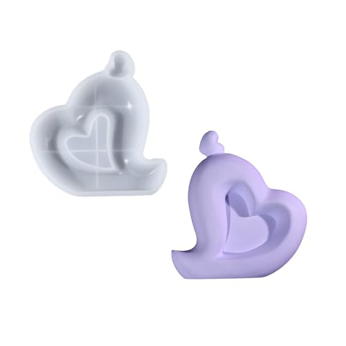 Künstlerische Herzform für Zubehör, kreative Herzform, Ornament, Silikonform für einzigartige, handgefertigte Schmuckherstellung, leicht zu lösen Künstlerische Herzform für Zubehör, kreative Herzform, Ornament, Silikonform für einzigartige, handgefertigte Schmuckherstellung, leicht zu lösen von YPREWY