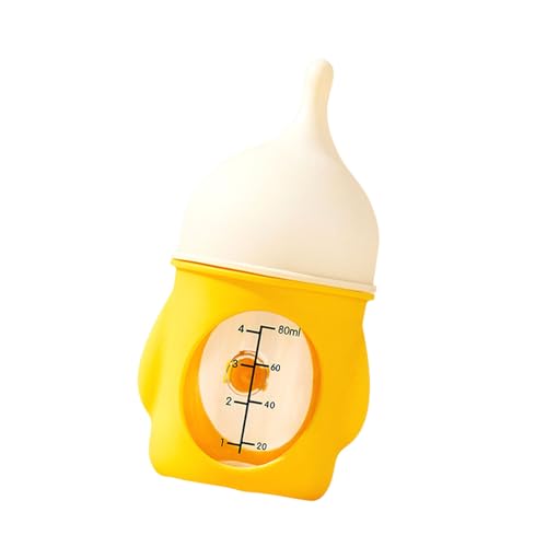 Stilvolle Haustier-Futterspender Flasche Kätzchen Stillflasche ohne Würgen Designs für Neugeborene Welpen und Kleintiere 80ml Tierfutterspender von YPREWY