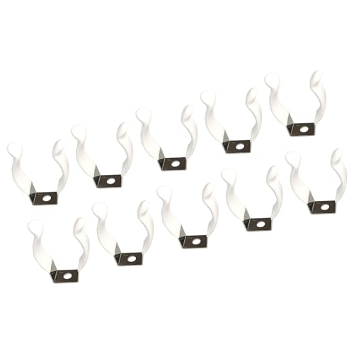 T8 LED-Röhrenhalterungen, 10 Stück, Edelstahl-U-Clips mit Beschichtung für 2,4 m Leuchtstofflampen, Lampenfassung für industrielle Nutzung von YPREWY