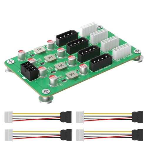 YPREWY Computer Adapter ATXs 6 8pin to 8 channel 5V 12V Voltages Board for Applications YPREWY Computer Adapter ATXs 6 8pin to 8 channel 5V 12V Voltages Board for Applications von YPREWY