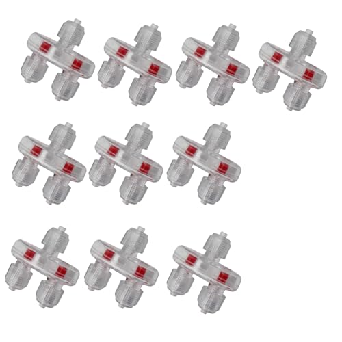 YPREWY Rückschlagventile für Aquarium-Luftpumpen, 3/16 Zoll Schlauch, unidirektionale Luftströme, Rückfluss, Aquarien, Zubehör, Sauerstoffventile, 10 Stück YPREWY Rückschlagventile für Aquarium-Luftpumpen, 3/16 Zoll Schlauch, unidirektionale Luftströme, Rückfluss, Aquarien, Zubehör, Sauerstoffventile, 10 Stück von YPREWY