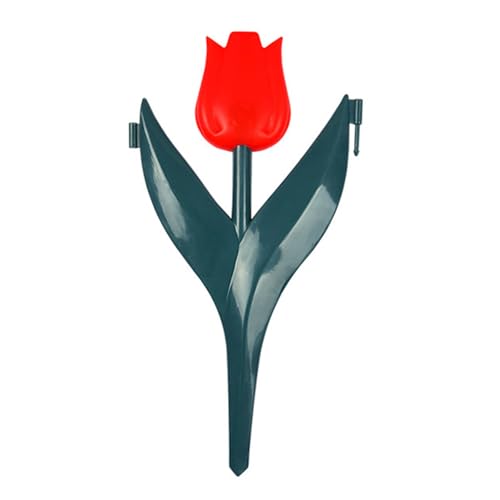 Zaun mit ineinandergreifenden Tulpen und Blumen, PVE, einfache Installation, für dekorative Hof- und Beeteinfassung, Beetumrandung von YPREWY