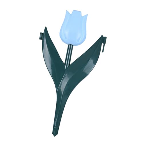 Zaun mit ineinandergreifenden Tulpen und Blumen, PVE, einfache Installation, für dekorative Hof- und Beeteinfassung, Beetumrandung von YPREWY