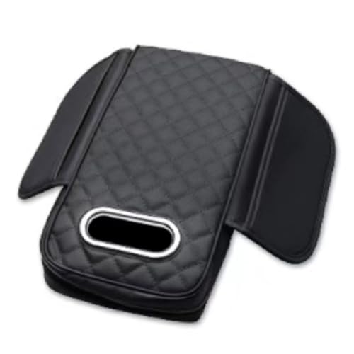 YPSWYYXC Auto Armlehnen Auflage für BMW X1 U11 2020-2025, Auto Mittelkonsole Box Matte Taschentuchbox Zubehör,Classic Black von YPSWYYXC