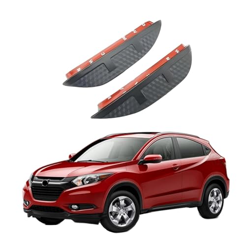 YPZJJBLD 2 Pairs Car Rear View Mirror Protection Eyebrows für HR-V MK2-RU 2014-2022, Carbon Fibre Sun Protection Accessories Side Mirror Rain von YPZJJBLD