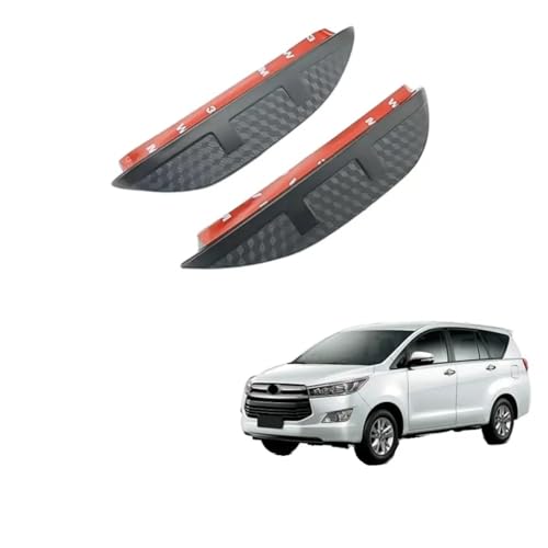YPZJJBLD 2 Pairs Car Rear View Mirror Protection Eyebrows für Toyota Innova MK2-AN140 2016-2022+, Carbon Fibre Sun Protection Accessories Side Mirror Rain von YPZJJBLD