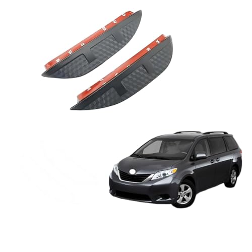 YPZJJBLD 2 Pairs Car Rear View Mirror Protection Eyebrows für Toyota Sienna MK3-XL30 2011-2020, Carbon Fibre Sun Protection Accessories Side Mirror Rain von YPZJJBLD