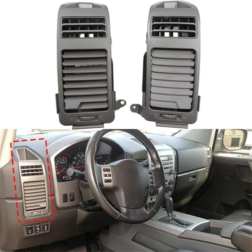YPZJXQXQ Accessoire Ventilationsgrill Klima für Nissan Titan Armada 2004-2006 - Innenraum-Trim Dashboard, Luftzirkulation Verbessern - Hochehaltiges ABS/PC-Material von YPZJXQXQ