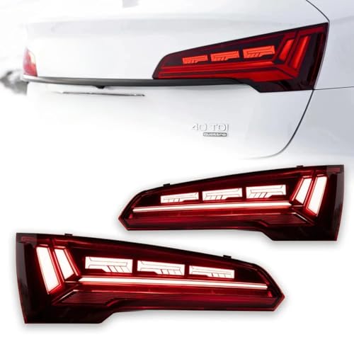 YPZJXQXQ Autohinterleuchten-Set - Hochwertige LED-Hinterleuchte für Audi Q5L 2018-2020, wasserdicht und langlebig, Plug-and-Play-Installation mit Brems-/Fahrlichtfunktionen,A-Left YPZJXQXQ Autohinterleuchten-Set - Hochwertige LED-Hinterleuchte für Audi Q5L 2018-2020, wasserdicht und langlebig, Plug-and-Play-Installation mit Brems-/Fahrlichtfunktionen,A-Left von YPZJXQXQ