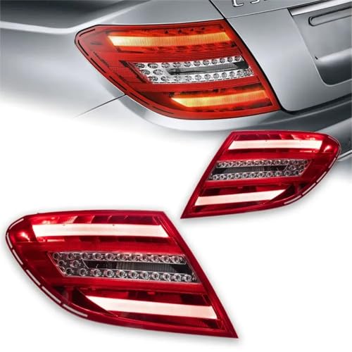 YPZJXQXQ Autohinterleuchten-Set - Hochwertige LED-Hinterleuchte für Mercedes Benz C-Class W204 2009-2016, wasserdicht und langlebig, Plug-and-Play-Installation mit Brems-/Fahrlichtfunktionen,A-Left YPZJXQXQ Autohinterleuchten-Set - Hochwertige LED-Hinterleuchte für Mercedes Benz C-Class W204 2009-2016, wasserdicht und langlebig, Plug-and-Play-Installation mit Brems-/Fahrlichtfunktionen,A-Left von YPZJXQXQ