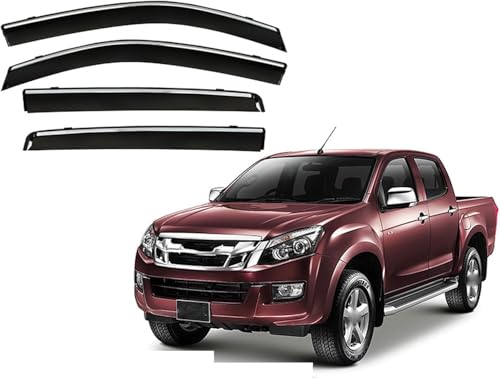 YPZJXQXQ Windabweiser für Isuzu D-Max MK2-RT 2013-2018 2019 2020, Window Visier Halten Sie Ihr Auto belüftet Im Regen Regen Sonnenschutz Seitenfenster Vent Visiers YPZJXQXQ Windabweiser für Isuzu D-Max MK2-RT 2013-2018 2019 2020, Window Visier Halten Sie Ihr Auto belüftet Im Regen Regen Sonnenschutz Seitenfenster Vent Visiers von YPZJXQXQ